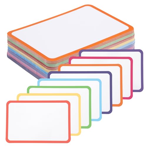 120 Stück trocken abwischbare Karteikarten, Notizkarten, blanko, wiederverwendbar, Spielkarten, Lernkarten, Visitenkarten, Notizkarten für Schule, Büro, Hausarbeit, Aufgabenliste (mehrfarbig, 10,2 x 120 Stück trocken abwischbare Karteikarten, Notizkarten, blanko, wiederverwendbar, Spielkarten, Lernkarten, Visitenkarten, Notizkarten für Schule, Büro, Hausarbeit, Aufgabenliste (mehrfarbig, 10,2 x von Nitelemn