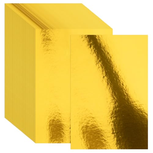30 Stück goldmetallische Kartonpapierbögen, 20,3 x 30,5 cm, Farbfolie, spiegelnd, schimmerndes Papier, 250 g/m², für Kunst und Handwerk, Dekoration, Hochzeits- und Geburtstagseinladungen 30 Stück goldmetallische Kartonpapierbögen, 20,3 x 30,5 cm, Farbfolie, spiegelnd, schimmerndes Papier, 250 g/m², für Kunst und Handwerk, Dekoration, Hochzeits- und Geburtstagseinladungen von Nitelemn