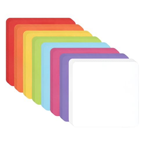 32 Stück trocken abwischbare magnetische Etiketten, 3 x 3 wiederverwendbare beschreibbare Namensschilder, magnetische Etikettenaufkleber für Whiteboard, Kühlschrank, Spind, Klassenzimmer, Büro von Nitelemn