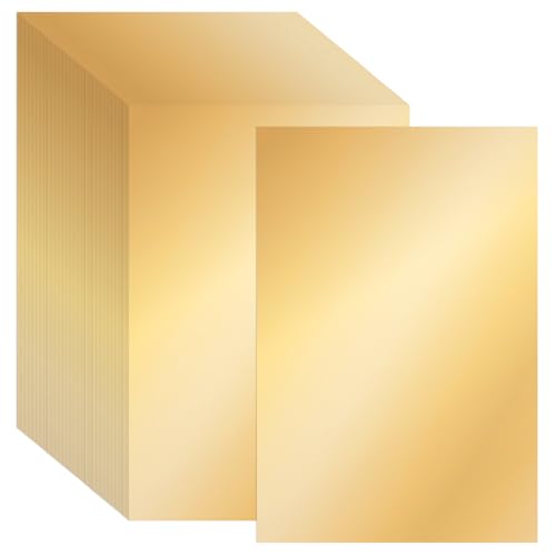 90 Blatt goldschimmernder Perlglanz-Karton, 12,7 x 17,8 cm, dickes Glitzer-Metallic-Druckerpapier, 230 g/m², doppelseitig, für Einladungen, Kartenherstellung, Bastelarbeiten, Zertifikate, Hochzeiten 90 Blatt goldschimmernder Perlglanz-Karton, 12,7 x 17,8 cm, dickes Glitzer-Metallic-Druckerpapier, 230 g/m², doppelseitig, für Einladungen, Kartenherstellung, Bastelarbeiten, Zertifikate, Hochzeiten von Nitelemn
