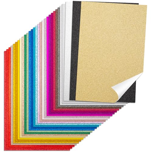 Glitzerpapierbögen, 30 Farben, 20,3 x 30,5 cm, schimmerndes Papier, 120 g/m², für Kunst und Handwerk, Dekoration, Hochzeits- und Geburtstagseinladungen, Scrapbook-Zubehör, 60 Stück Glitzerpapierbögen, 30 Farben, 20,3 x 30,5 cm, schimmerndes Papier, 120 g/m², für Kunst und Handwerk, Dekoration, Hochzeits- und Geburtstagseinladungen, Scrapbook-Zubehör, 60 Stück von Nitelemn