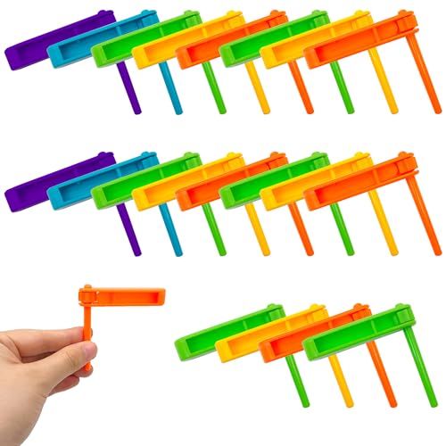 Niuhong 20 Pcs Spinning Krachmacher Ratsche Mini Noise Ratchet Party Lärmmacher Geräusche Maker Rassel Musikinstrument Spiele Requisiten Sportveranstaltungen Karnevalsumzug Feierlichkeiten von Niuhong