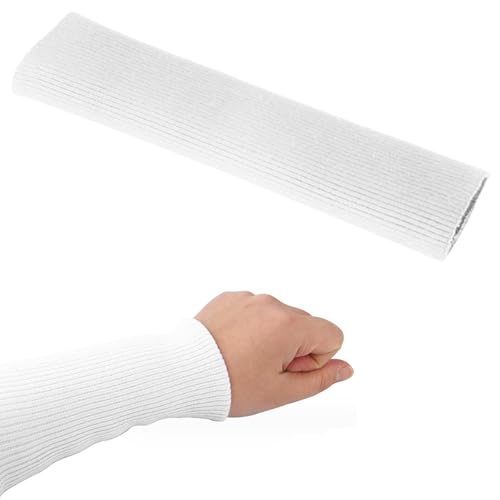 Niuhong 40 Cm Ärmelbündchen Elastische Bündchen Kleidung Elastisch Stricken Ärmel Nähen Ärmel Ersatz Daunenjacke Repair Herab Flicken Reparaturflicken Stoff Pullover Jacke Nähen DIY (Weiß) von Niuhong