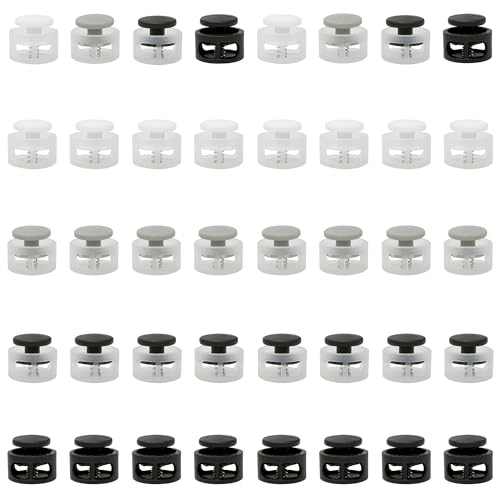 Niuhong 40 Pcs Federschnurschlösser Verschluss Kordelenden Seilenden Kordelverschluss Kordelstopper Kordelklemme Kordel Endkappen Schnellverschluss Schnürsenkel Kleidung Rucksäcke Sonnenhut Niuhong 40 Pcs Federschnurschlösser Verschluss Kordelenden Seilenden Kordelverschluss Kordelstopper Kordelklemme Kordel Endkappen Schnellverschluss Schnürsenkel Kleidung Rucksäcke Sonnenhut von Niuhong