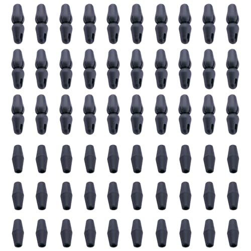Niuhong 60 Pcs Armband Verschlüsse Kunststoff Seil Barrel Verbinder Lederseil Endkappen Kordel Endverschluss Armbänder Halsketten Connectors Schmuck DIY Handwerk Machen Schwarz Niuhong 60 Pcs Armband Verschlüsse Kunststoff Seil Barrel Verbinder Lederseil Endkappen Kordel Endverschluss Armbänder Halsketten Connectors Schmuck DIY Handwerk Machen Schwarz von Niuhong