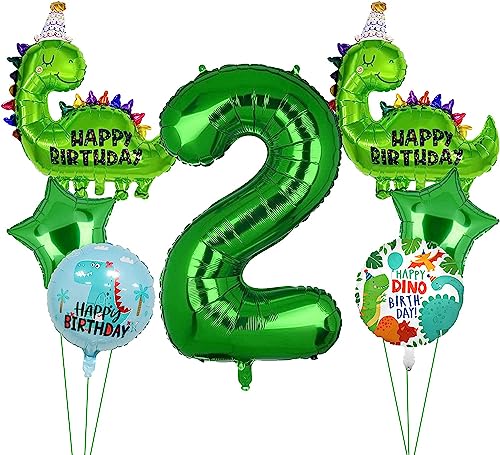 Dino Geburtstag Deko 2 Jahre, Geburtstag Deko 2 Jahre Junge, Dino Geburtstag Deko, Dino Ballon, Dino Luftballons Geburtstag 2, Dino Luftballons, Dino Party Kindergeburtstag von Niumowang