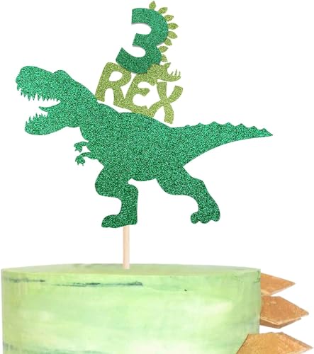 Dinosaurier Kuchen Topper, Kuchendeko Dinosaurier, Tortendeko Geburtstag Junge, Dinosaurier Kuchen Deko, Dinosaurier Topper, Dinosaurier Thema Dekoration, Kuchendeko (3) von Niumowang