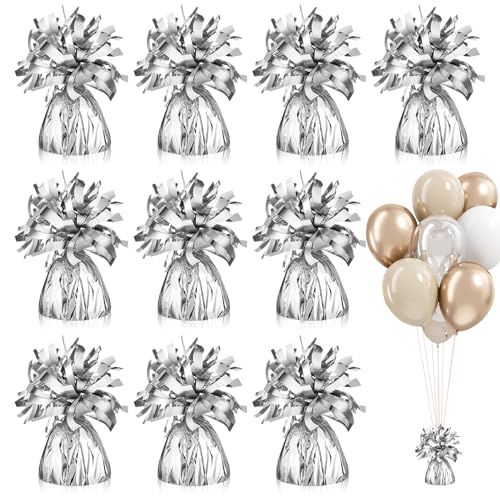 Niuny Ballongewicht für Heliumballons Luftballon Beschwerer 10Stk Ballon Beschwerer Ballongewichte Silber 170g/Stk Ballonbeschwerer mit Folien für Hochzeit Party Geburtstag Ballons Dekoration Niuny Ballongewicht für Heliumballons Luftballon Beschwerer 10Stk Ballon Beschwerer Ballongewichte Silber 170g/Stk Ballonbeschwerer mit Folien für Hochzeit Party Geburtstag Ballons Dekoration von Niuny