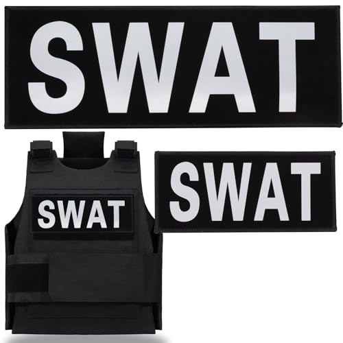 2 Stück SWAT Patches Reflektierende, SWAT Patches für Weste, Infrarot Reflektiv Abnehmbare Militär SWAT Ultra Klett-Patches für Rucksäcke Kleidung Taschen Uniform Weste Jersey Reisen Cosplay 2 Stück SWAT Patches Reflektierende, SWAT Patches für Weste, Infrarot Reflektiv Abnehmbare Militär SWAT Ultra Klett-Patches für Rucksäcke Kleidung Taschen Uniform Weste Jersey Reisen Cosplay von Niuohoy