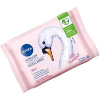 NIVEA feuchte Reinigungstücher MIZELLEN 3in1 1-lagig weiß, 25 Tücher von Nivea