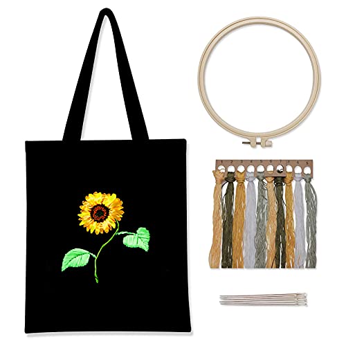 Niwugady Canvas Taschen Stickset für AnfäNger Mit Muster Und Anleitung DIY Handgemachte Kreuzstich Segeltuchtasche Sticktasche Sticken Set Mit Stickrahmen, FarbfäDen Und Werkzeug Niwugady Canvas Taschen Stickset für AnfäNger Mit Muster Und Anleitung DIY Handgemachte Kreuzstich Segeltuchtasche Sticktasche Sticken Set Mit Stickrahmen, FarbfäDen Und Werkzeug von Niwugady