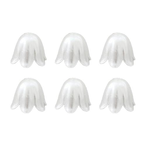 100 Stück Kleine Maiglöckchen-Perlen Zum Aufnähen Mit Löchern - Acrylperlen | Weiße Perlen Zum Basteln, Basteln, Dekorieren Und Füllen Von Vasen 100 Stück Kleine Maiglöckchen-Perlen Zum Aufnähen Mit Löchern - Acrylperlen | Weiße Perlen Zum Basteln, Basteln, Dekorieren Und Füllen Von Vasen von Nixiara