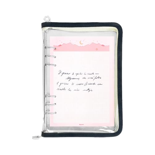 Binder Cover Protector - Notebookhülle für weiches Cover mit 6 Löchern, wasserdichter Zeitungsplaner | Glitzernde Designstudenten Effiziente Organisation, Meetings, Reisen, Desig von Nixiara