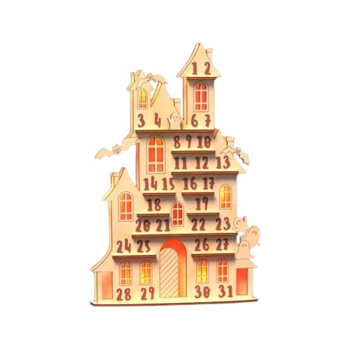 Holz Halloween Adventskalender - Spukhausdekor, Countdown -Blöcke | 2024 Displaykalender Für Flur, Wohnraum, Eingangstisch, Gruselige Innenkörperdekoration, Trick Oder Treat Herbst Countdown Holz Halloween Adventskalender - Spukhausdekor, Countdown -Blöcke | 2024 Displaykalender Für Flur, Wohnraum, Eingangstisch, Gruselige Innenkörperdekoration, Trick Oder Treat Herbst Countdown von Nixiara