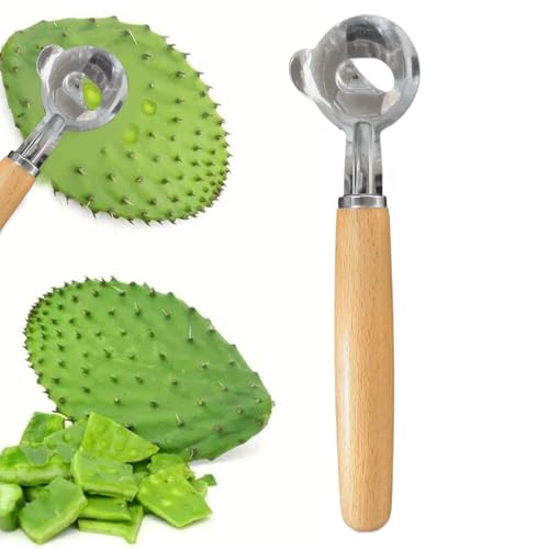 Manuelles Schälwerkzeug – Griff aus Holz, scharfe Klingenkante | Kaktusentferner für , Obst, Noodle, Restaurant, Küche, Vorbereitung der Küche, Hautkochen, Innen- und Außenbereich Manuelles Schälwerkzeug – Griff aus Holz, scharfe Klingenkante | Kaktusentferner für , Obst, Noodle, Restaurant, Küche, Vorbereitung der Küche, Hautkochen, Innen- und Außenbereich von Nixiara