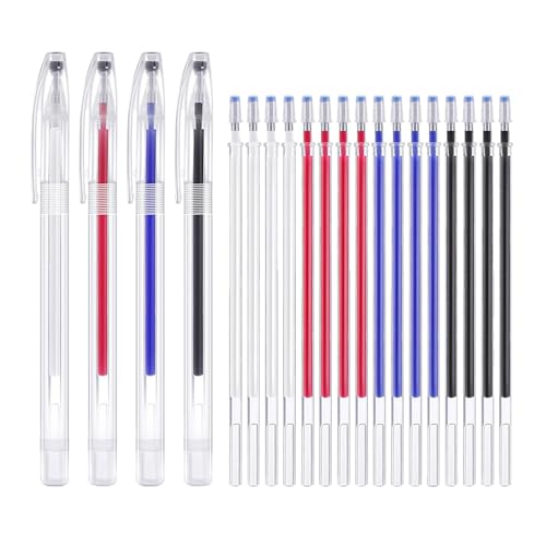 Marke Auf Verschiedenen Stofffarben - Verschwungspunkt -Dezimo, 24PCS Wärme Löschungsstoff -Stoffmarker | 5 Farben Jeweils Für Kleidung, Handwerk, Schuhdruck, Stickereien -Dezimo, 24 - -Thermo -Era von Nixiara