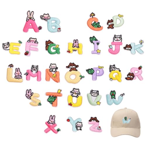 Nixiara Buchstabenpatches | Alphabet-Aufkleber Tier | Dekorative bestickte Aufnäher zur Reparatur von Kinder- und Erwachsenenkleidung auf Jeans, Hemden, Jacken, Mänteln Nixiara Buchstabenpatches | Alphabet-Aufkleber Tier | Dekorative bestickte Aufnäher zur Reparatur von Kinder- und Erwachsenenkleidung auf Jeans, Hemden, Jacken, Mänteln von Nixiara