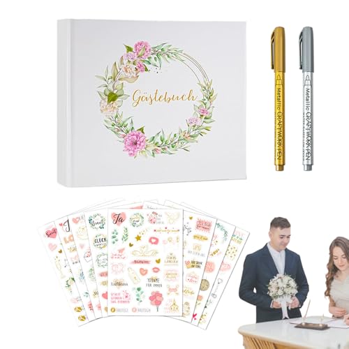 Nixiara Gästebuch für Junggesellinnenabschied | Sammelalbum für Zeremonie mit Aufklebern – elegantes Register für Unterschrift, Taufe, Geburtstag, Babyparty, besondere Ereignisse Nixiara Gästebuch für Junggesellinnenabschied | Sammelalbum für Zeremonie mit Aufklebern – elegantes Register für Unterschrift, Taufe, Geburtstag, Babyparty, besondere Ereignisse von Nixiara