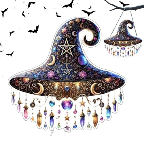 Nixiara Halloween Hexenhut Deko, Fensterdeko Acryl Hexenhut Deko, 2D Festlicher Saisonschmuck Für Thementische Veranstaltungen Türrahmen Eingangsbereich Wand Wohnzimmer Wohnbereich Nixiara Halloween Hexenhut Deko, Fensterdeko Acryl Hexenhut Deko, 2D Festlicher Saisonschmuck Für Thementische Veranstaltungen Türrahmen Eingangsbereich Wand Wohnzimmer Wohnbereich von Nixiara