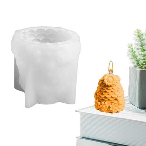Nixiara Honigkamm-Silikonform, Honigkamm-Harzform, 3D-Silikon-Kerzenform, Zylinderseifenform, Heimdekoration, Kunstharz, Tierkunst Nixiara Honigkamm-Silikonform, Honigkamm-Harzform, 3D-Silikon-Kerzenform, Zylinderseifenform, Heimdekoration, Kunstharz, Tierkunst von Nixiara