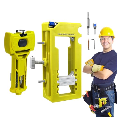 Nixiara Kabinettstür Scharnierschnecken, Türscharnierrouter Jig | Verriegelung Schnittinstallationskit,Präzises Klemm -Standard -Installations -Kit für Profis standardmäßig Nixiara Kabinettstür Scharnierschnecken, Türscharnierrouter Jig | Verriegelung Schnittinstallationskit,Präzises Klemm -Standard -Installations -Kit für Profis standardmäßig von Nixiara
