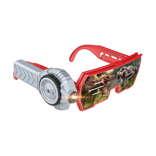 Nixiara Kinderbrillenspielzeug, Brille für Kinder,Coole Bildungsbrille - 20 Science-Projection-Themen Tech Vision Anti-Rutsch-Verstellrahmen für Jungenfamilienparty von Nixiara