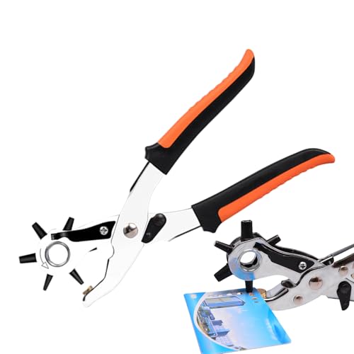 Nixiara Leder Gürtellocher | Verstellbarer Lochstanzer Für Handwerk | Präzisions-Zubehör Für Stoff, Gürtel, Schuhe, Rucksack, Sattel Und Nixiara Leder Gürtellocher | Verstellbarer Lochstanzer Für Handwerk | Präzisions-Zubehör Für Stoff, Gürtel, Schuhe, Rucksack, Sattel Und von Nixiara