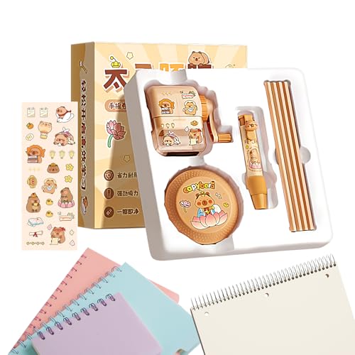 Nixiara Niedliches Schreibwaren-Set | niedliches Schreibwaren-Set mit Cartoon-Design für – ideale Auszeichnungen für die Schule, enthält Bleistiftspitzer, Elektro-Staubsauger, Radiergummi und von Nixiara