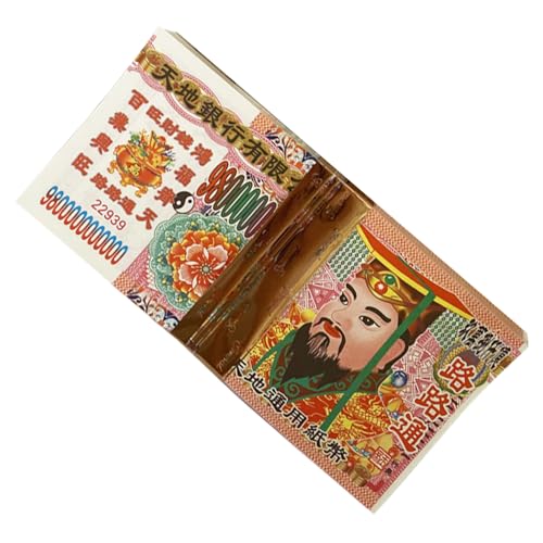 Nixiara Papier Joss | Chinesische Ahnenwährung – Packung mit 100 Blatt für Geisterparty Tradition der Tempel Zeremonie Qingming Ritual Nixiara Papier Joss | Chinesische Ahnenwährung – Packung mit 100 Blatt für Geisterparty Tradition der Tempel Zeremonie Qingming Ritual von Nixiara