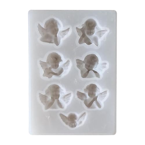 Nixiara Silikonformen Für Epoxidharz | Engel Silikonform Mit 7 Kavitäten Für Harz,Einfache Entformung Bastelbedarf Für Kunstprojekte Schmuckanhänger Wohnkultur Nixiara Silikonformen Für Epoxidharz | Engel Silikonform Mit 7 Kavitäten Für Harz,Einfache Entformung Bastelbedarf Für Kunstprojekte Schmuckanhänger Wohnkultur von Nixiara