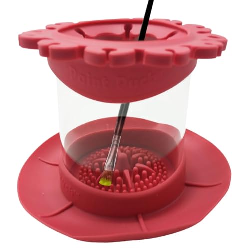 Nixiara becher plus gepäckträgerreiniger becher plus malreiniger spülschale plus silikonpinsel reiniger erwachsene kinder und wasserbasierte reinigungsmittel für von Nixiara