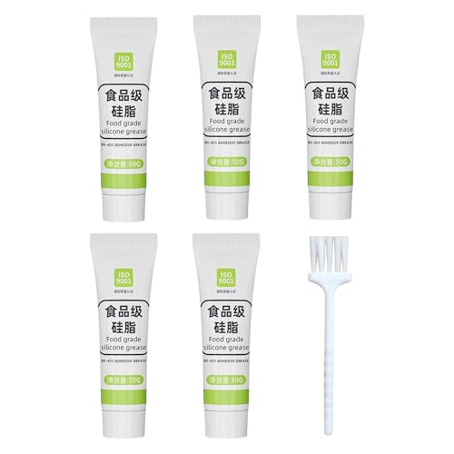 O Ringfett-Mehrzweck-Silikondichtmittel, Wasserdichtes Maschinenschmiermittel | 5 Pack Ungiftiges Fett Für Filtergehäuse, Küchenhähne, Spa-Systeme, Rohrfäden, Gummisiegel von Nixiara