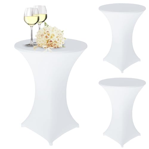 Nizirioo 3 Stück Stretch Stehtischhusse, Stretch Stehtisch Husse, Stehtisch Hussen Verstärkung Im Fußbereich Tischhussen Stretch-Husse Stretch-Tischdecke Rund Hussen Für Stehtische(80×110cm,Weiß) Nizirioo 3 Stück Stretch Stehtischhusse, Stretch Stehtisch Husse, Stehtisch Hussen Verstärkung Im Fußbereich Tischhussen Stretch-Husse Stretch-Tischdecke Rund Hussen Für Stehtische(80×110cm,Weiß) von Nizirioo