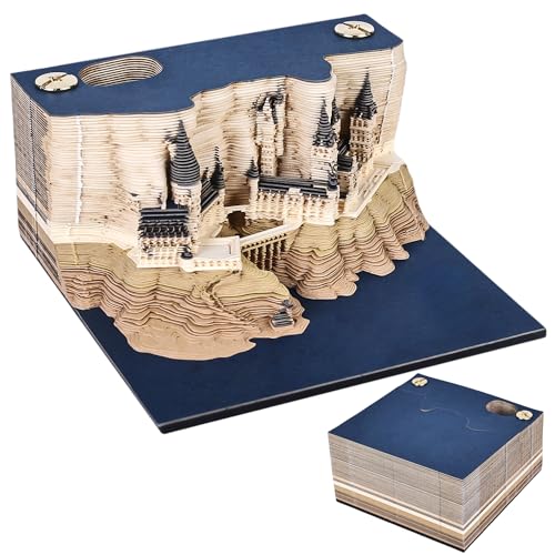 Nizirioo 3D Notizblock Papier Notizen: Haftnotizen Papier Notizen Kunst Baustein, 3D Schlossmodell Papierkunst für Zuhause und Büro, Tolle Dekoration Nizirioo 3D Notizblock Papier Notizen: Haftnotizen Papier Notizen Kunst Baustein, 3D Schlossmodell Papierkunst für Zuhause und Büro, Tolle Dekoration von Nizirioo