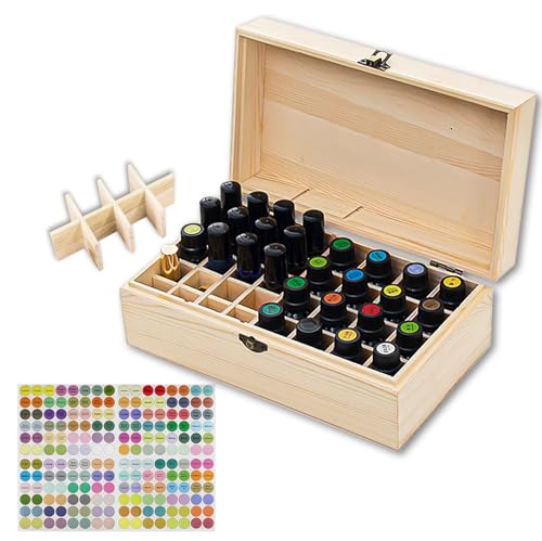 Nizirioo Ätherische Öle Holzbox Ätherische Aufbewahrungsbox 36 Löcher Aufbewahrungsbehälter für ätherische Öle aus Holz Multifunktions Geschenk Aufbewahrungsbox für Duftöle Ätherische Öle Nagellack Nizirioo Ätherische Öle Holzbox Ätherische Aufbewahrungsbox 36 Löcher Aufbewahrungsbehälter für ätherische Öle aus Holz Multifunktions Geschenk Aufbewahrungsbox für Duftöle Ätherische Öle Nagellack von Nizirioo