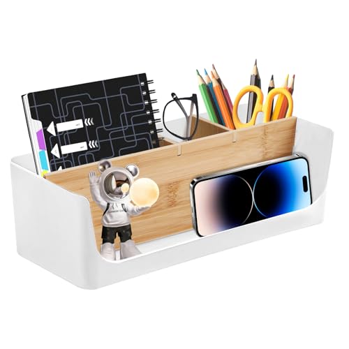 Nizirioo Schreibtisch Organizer mit 4 Fächern | Transparente Aufbewahrungsbox für Stifte, Büroklammern & Kleinteile | 27x11.5x8.5cm | PP-Material BPA-Frei | Office-Organisation Nizirioo Schreibtisch Organizer mit 4 Fächern | Transparente Aufbewahrungsbox für Stifte, Büroklammern & Kleinteile | 27x11.5x8.5cm | PP-Material BPA-Frei | Office-Organisation von Nizirioo