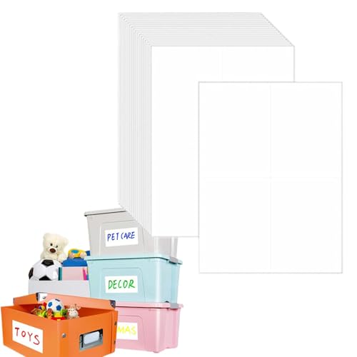 Behälteretiketten, selbstklebende Blanko-Etiketten, beschreibbarer Aufkleber, 15 x 9,9 cm, ölbeständiges Etikett für Zuhause, Küche, Aufbewahrung, Geschäft, Schule von Nkmujil