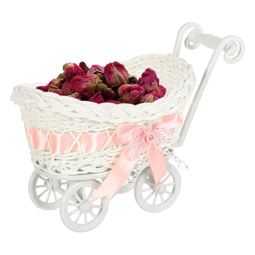 Gewebter Korb, Rattan-Behälter, dekorativer Halter, handgefertigtes Blumendesign, Mehrzweck-Ausstellungsstück, ideal für Heimdekoration, Hochzeiten, Veranstaltungen, Farbe: Weiß und einfach zu Gewebter Korb, Rattan-Behälter, dekorativer Halter, handgefertigtes Blumendesign, Mehrzweck-Ausstellungsstück, ideal für Heimdekoration, Hochzeiten, Veranstaltungen, Farbe: Weiß und einfach zu von Nkmujil