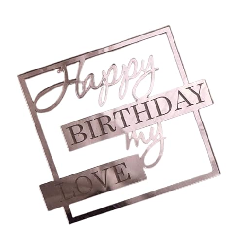 Herzlichen Glückwunsch zum Geburtstag meine Liebe Kuchendekoration | Acryl Kuchen Dekoration Neuheit einzigartige Kucheneinsatz - meine Liebe Geburtstag Kuchen Dekoration Liebhaber Geburtstagskuchen Herzlichen Glückwunsch zum Geburtstag meine Liebe Kuchendekoration | Acryl Kuchen Dekoration Neuheit einzigartige Kucheneinsatz - meine Liebe Geburtstag Kuchen Dekoration Liebhaber Geburtstagskuchen von Nkmujil