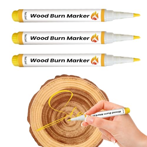Nkmujil Holzbrennmarker, 5 ml Holzbrenner-Stift – Innovative Holzmarker, sicheres Holzbrenn-Set für Handwerk, Kunst, Herstellung Nkmujil Holzbrennmarker, 5 ml Holzbrenner-Stift – Innovative Holzmarker, sicheres Holzbrenn-Set für Handwerk, Kunst, Herstellung von Nkmujil