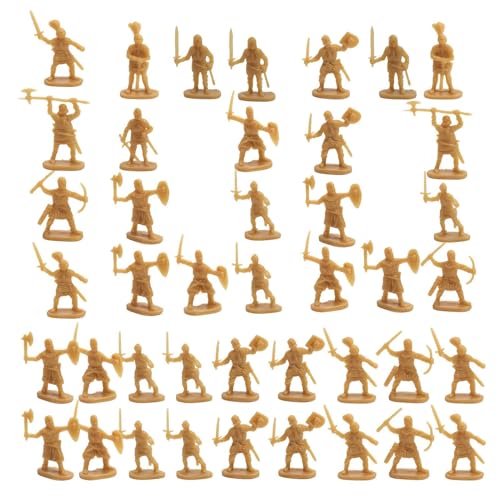 Nkmujil Zinnsoldaten - Soldaten Verschiedene Posen Actionfiguren - 100 Stück Modellfiguren Antike Spielzeug-Sets Gesellschaftsspiel für Rollenspiele und Kinderpartys Kuchendekoration und Mädchen von Nkmujil