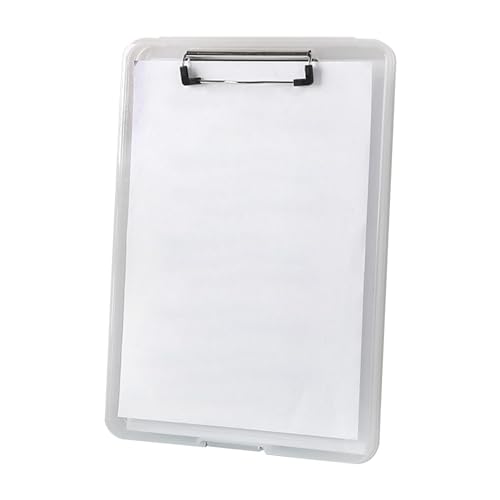 Papier-Klemmbrett, tragbarer Aktenordner, Papierhalter-Organizer, A4-Aktenbrett, Papieraufbewahrungsbox, Projektdateibox, gut für Ärzte, Krankenschwestern, Bibliothekare und Lehrer von Nkmujil