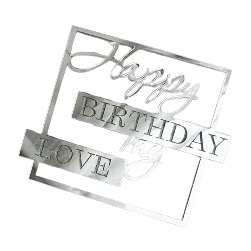 Tortenaufsatz – Einzigartiger Kucheneinsatz, "My Love Birthday"-Kuchendekoration für Liebhaber, Geburtstag, Kuchendekoration, Acryl-Kuchenaufsatz Tortenaufsatz – Einzigartiger Kucheneinsatz, "My Love Birthday"-Kuchendekoration für Liebhaber, Geburtstag, Kuchendekoration, Acryl-Kuchenaufsatz von Nkmujil