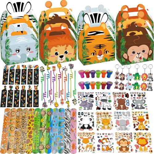NlsqEU Dschungel Party Mitgebsel Set, Tiere Party Mitgebsel, Dschungel Party Mitgebsel,, Geschenktüten, Schnapparmband, Straw, Schlüsselanhänger, Lesezeichen, Spielzeug Stempel, DIY Aufkleber NlsqEU Dschungel Party Mitgebsel Set, Tiere Party Mitgebsel, Dschungel Party Mitgebsel,, Geschenktüten, Schnapparmband, Straw, Schlüsselanhänger, Lesezeichen, Spielzeug Stempel, DIY Aufkleber von NlsqEU