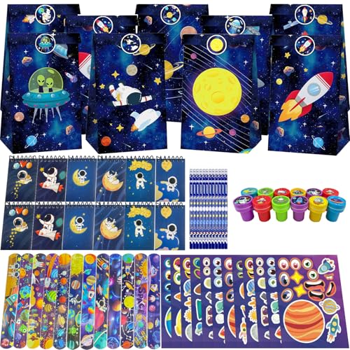 NlsqEU Weltraum Mitgebsel, Weltraum Kindergeburtstag, Astronauten Geburtstag, Weltraum Geschenktüten, Notizbuch, Spielzeug Stempel, Schnapparmband, DIY Aufkleber NlsqEU Weltraum Mitgebsel, Weltraum Kindergeburtstag, Astronauten Geburtstag, Weltraum Geschenktüten, Notizbuch, Spielzeug Stempel, Schnapparmband, DIY Aufkleber von NlsqEU