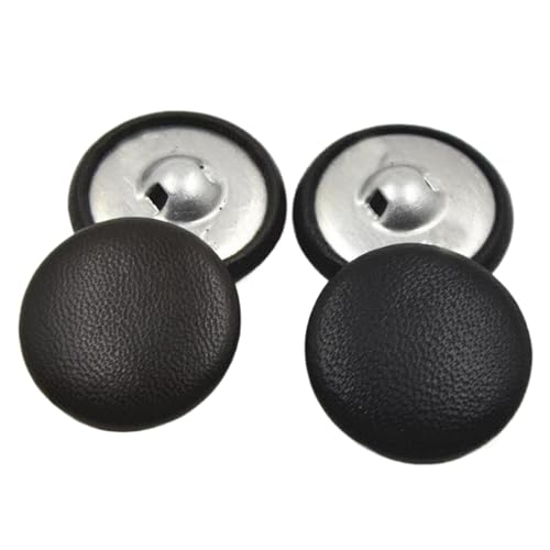 1 x Lederknöpfe, 11 mm bis 38 mm (schwarz, 28 mm, 1 Stück) von Nnjdtuj