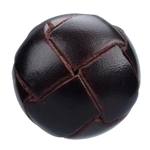 1 x gewebter Lederknopf für Mäntel und Jacken für Herren und Damen, 15 mm-30 mm (Kaffee, 15 mm-1 Stück) von Nnjdtuj