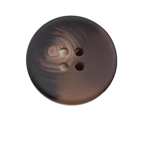10 runde große Knöpfe 15 mm - 30 mm (Nr. 3 Dunkelbraun, 28 mm, 10 Stück) von Nnjdtuj