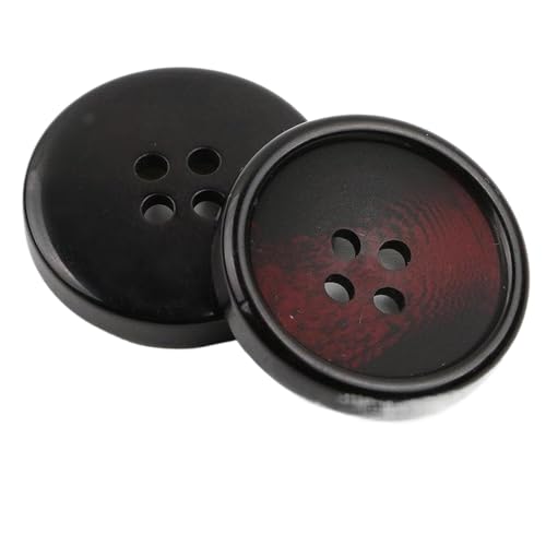 6 runde Harzknöpfe, 15 mm bis 30 mm (rot, 20 mm, 6 Stück) von Nnjdtuj