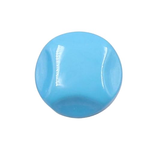 Bunte runde Harzknöpfe, 18 mm, 25 mm, 30 mm (Seeblau, 25 mm, 6 Stück) von Nnjdtuj